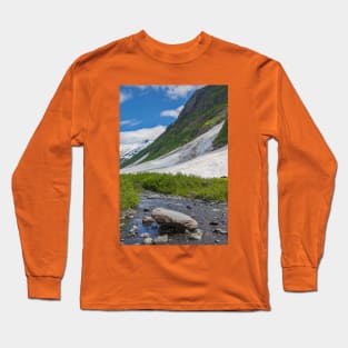 USA. Alaska. Stream with Rocks. Long Sleeve T-Shirt